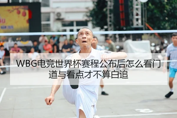 WBG电竞世界杯赛程公布后怎么看门道与看点才不算白追（IGAME）